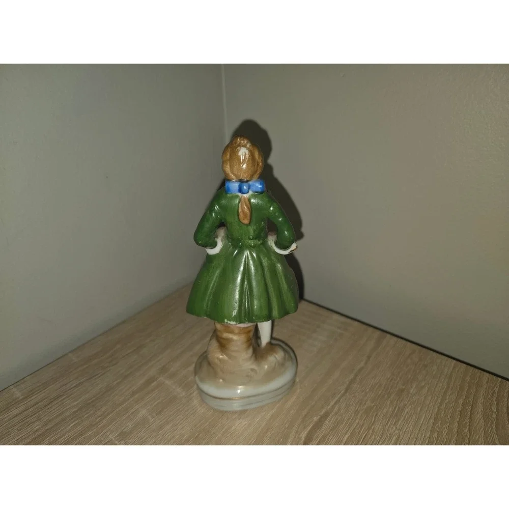 Vintage Made in Occupied Japan Porcelain Colonial Gentleman Figurine Green Coat